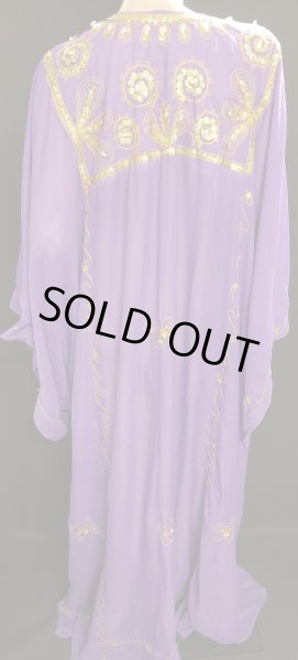 画像3: エジプト製ピーコックハリジドレス☆ラベンダー☆ (3)