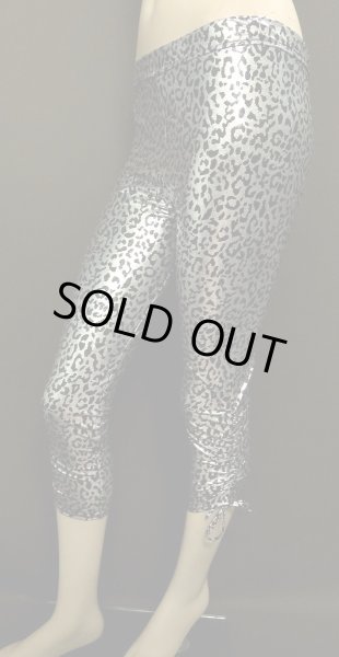 画像2: ♥HANAN/ハナン♥スクイーズストレッチパンツ☆シルバーレオパード☆ (2)