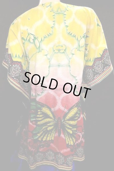 画像4: プリントハーフカバードレス☆イエローバタフライ☆ (4)