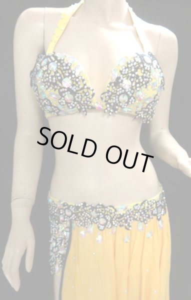 画像2: エジプトオリエンタルコスチューム☆ブラックサンフラワーイエロー☆ (2)