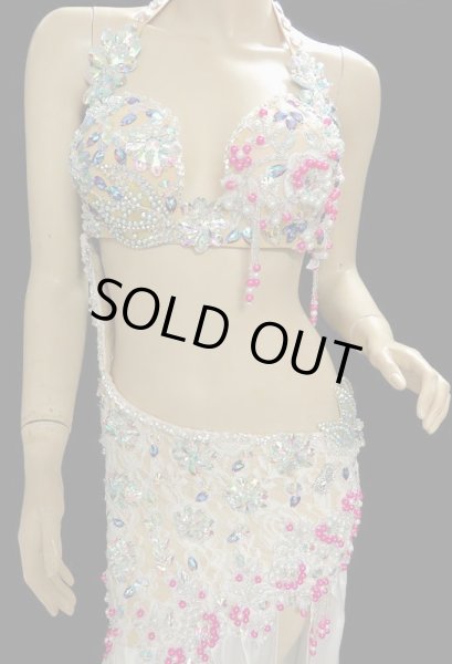 画像2: エジプトオリエンタルコスチューム☆ホワイトサテンレース☆ (2)