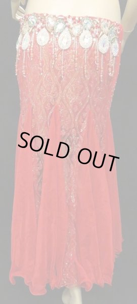 画像3: エジプトオリエンタルコスチューム☆ゴージャスレッドラメ☆ (3)