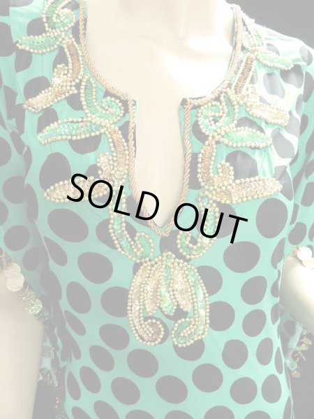 画像2: ♥HANAN/ハナン♥サイディドレス☆greenblackdot☆ (2)