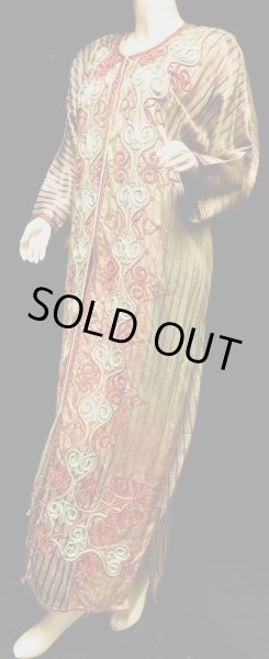 画像2: エジプトガラベーヤ☆ラメラインコードブロダリ-III（前開きタイプ）☆ (2)