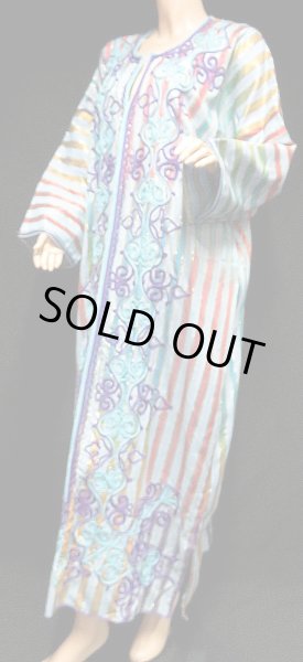 画像2: エジプトガラベーヤ☆ラメラインコードブロダリ-II☆ (2)