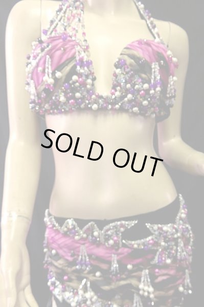 画像2: エジプトオリエンタルコスチューム☆ブラックボルドーエスニック☆ (2)