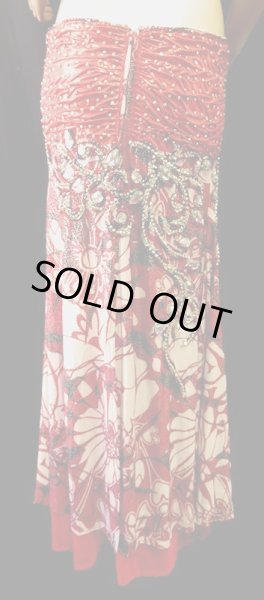 画像3: エジプトオリエンタルコスチューム☆シルバーレッドフラワー☆ (3)