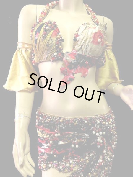 画像2: エジプトオリエンタルコスチューム☆マスタードゴールドフリル☆ (2)