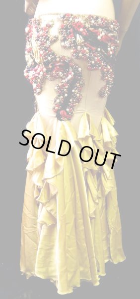 画像3: エジプトオリエンタルコスチューム☆マスタードゴールドフリル☆ (3)