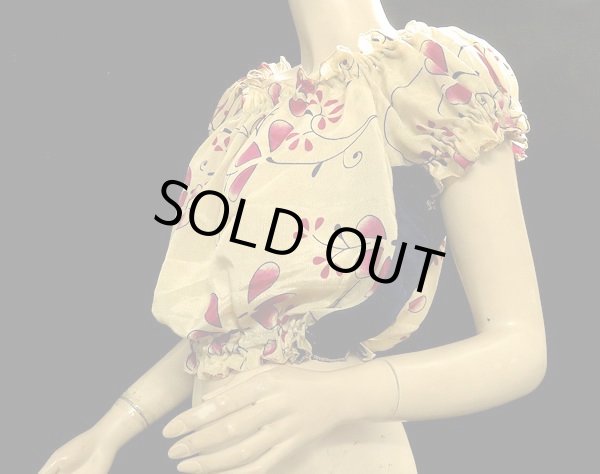 画像2: プリントパフスリーブチョリI (2)