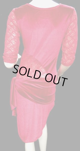 画像5: ベロアドレス＆ヒップスカーフセット☆レッド☆ (5)