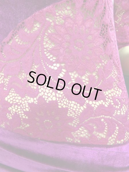 画像4: ベロアドレス&ヒップスカーフセット☆ワイン☆ (4)