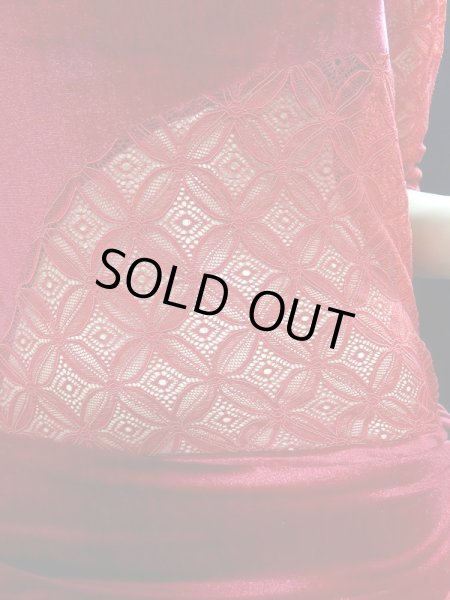 画像4: ベロアドレス＆ヒップスカーフセット☆レッド☆ (4)