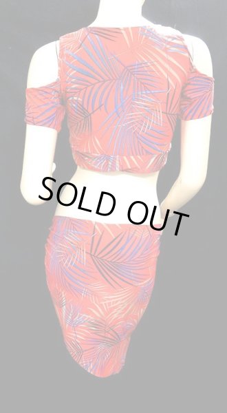 画像2: ♥HANAN♥ストレッチチョリ＆ヒップスカーフ☆redmultileaves☆ (2)