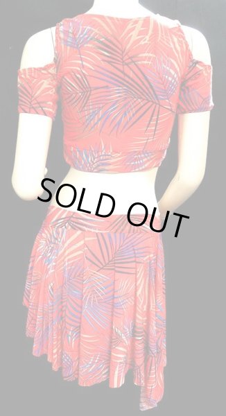 画像2: ♥HANAN♥ストレッチチョリ＆ヒップスカーフ☆redmultileaves☆ (2)