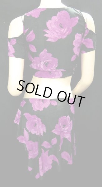 画像2: ♥HANAN♥ストレッチチョリ＆ヒップスカーフ☆purpleflower☆ (2)