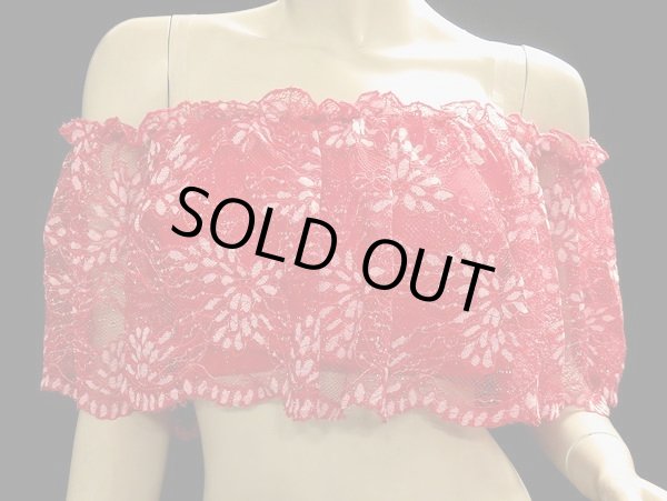 画像3: レースチョリ＆ヒップスカーフセット☆レッド☆ (3)