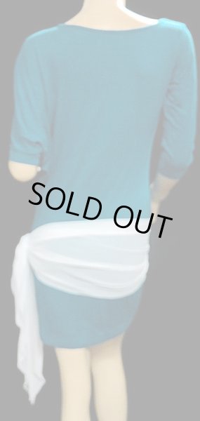 画像3: ドルマンシンプルドレス☆セルリアンブルー☆ (3)