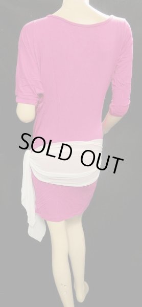 画像3: ドルマンシンプルドレス☆ピンク☆ (3)