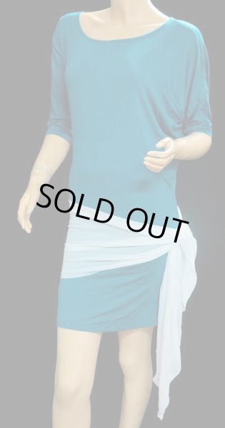画像2: ドルマンシンプルドレス☆セルリアンブルー☆ (2)