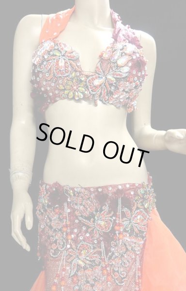 画像2: ❤ハナン/HANAN❤エジプトオリエンタルコスチューム☆frilledredorange☆  (2)