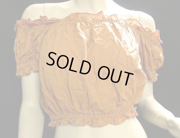 画像2: シンプルパフスリーブコットンチョリ☆アプリコット☆ (2)