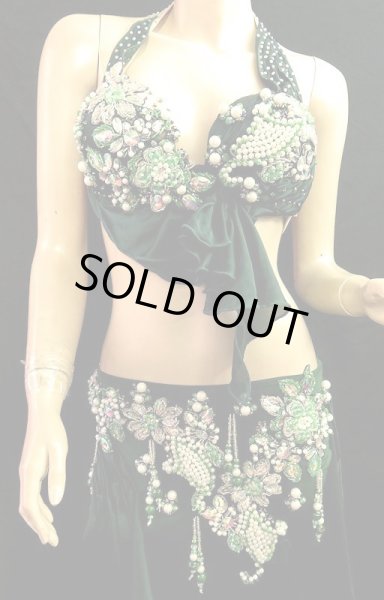 画像2: ❤ハナン/HANAN❤エジプトオリエンタルコスチューム☆frilleddarkgreen☆  (2)