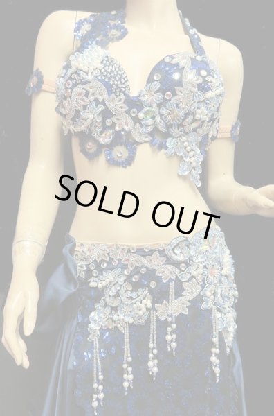 画像2: ❤ハナン/HANAN❤エジプトオリエンタルコスチューム☆orientalbluesequin☆  (2)