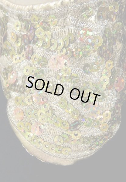 画像2: ブロダリーダンスシューズ☆ゴールド☆ (2)