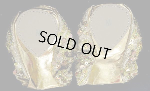 画像3: ブロダリーダンスシューズ☆ゴールド☆ (3)