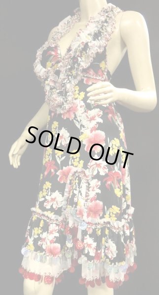 画像2: イスカンダラーニ(アレキサンドリア)ドレス☆フリルドブラカップ/ブラックフラワー☆ (2)