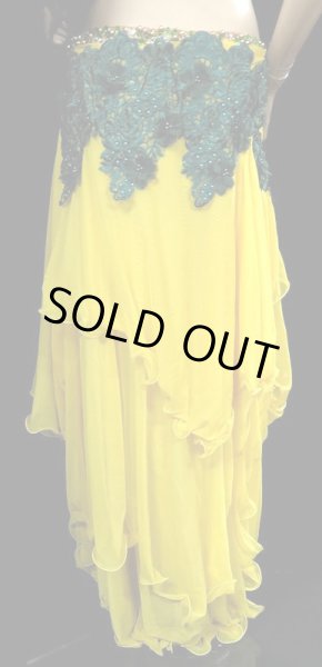 画像3: エジプトオリエンタルコスチューム☆フラッフィ―イエローグリーン☆ (3)