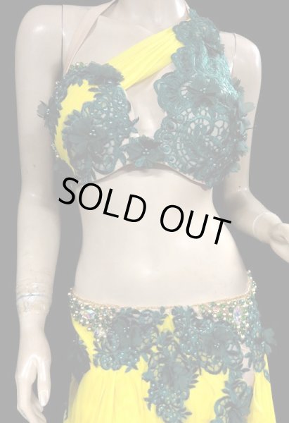 画像2: エジプトオリエンタルコスチューム☆フラッフィ―イエローグリーン☆ (2)