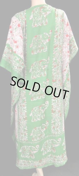 画像3: プリントカバードレス☆グリーンエレファント☆ (3)