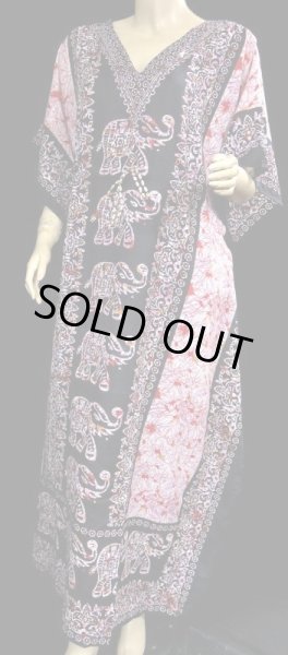 画像2: プリントカバードレス☆ダークネイビーエレファント☆ (2)