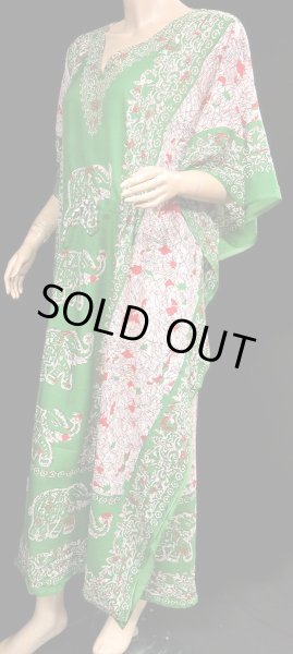 画像2: プリントカバードレス☆グリーンエレファント☆ (2)