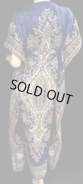 画像3: プリントカバードレス☆ブルーアラビアンアラベスク☆ (3)