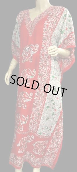 画像2: プリントカバードレス☆レッドエレファント☆ (2)