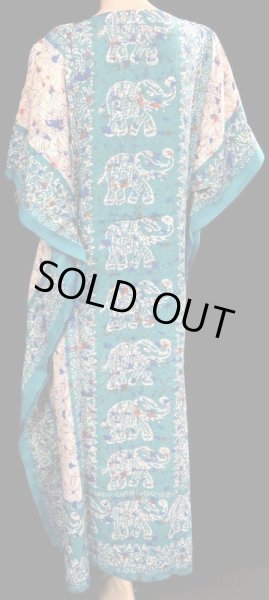 画像3: プリントカバードレス☆ターコイズエレファント☆ (3)