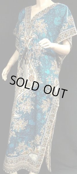 画像2: プリントカバードレス☆ターコイズアラビアンアラベスク☆ (2)