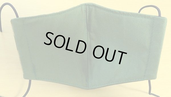 画像2: ハンドメイドマスク☆アラビアンカリグラフィー☆モスグリーン (2)