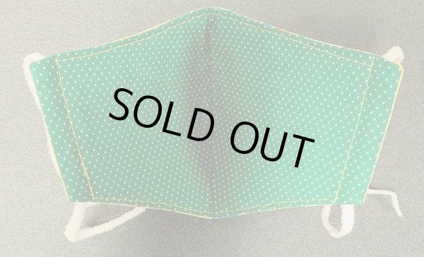 画像2: ハンドメイドマスク☆イエローペイズリー☆ (2)