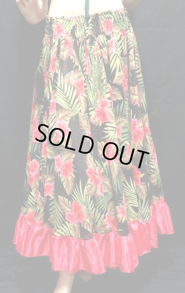画像2: 25ヤードジプシープリントスカート/レッドトロピカル (2)