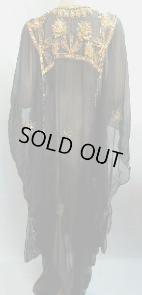 画像3: エジプト製トラディショナルハリジドレス☆ブラック☆ (3)