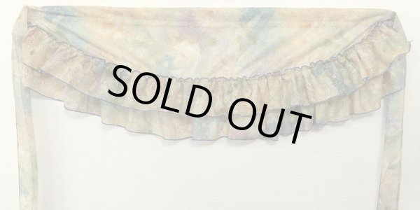 画像2: Amira Jamila オリジナル☆ダブルフリルヒップスカーフ☆lame red grey (2)