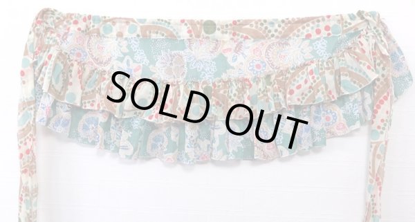 画像2: Amira Jamila オリジナル☆ダブルフリルヒップスカーフ*Cotton print * (2)