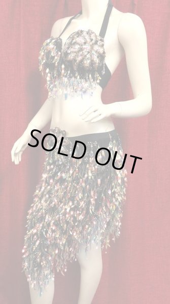 画像2: エジプトオリエンタルコスチューム☆シャイニーブラック☆ (2)