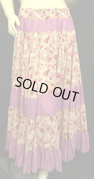 画像3: 25ヤードジプシープリントスカート/warm petit flower  (3)