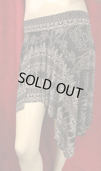 画像2: Amira Jamila オリジナル☆ストレッチフリルヒップスカーフ*monotone ethnic *    (2)