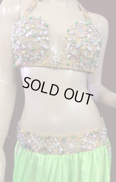 画像3: エジプトオリエンタルコスチューム☆スムースエメラルドグリーン☆ (3)